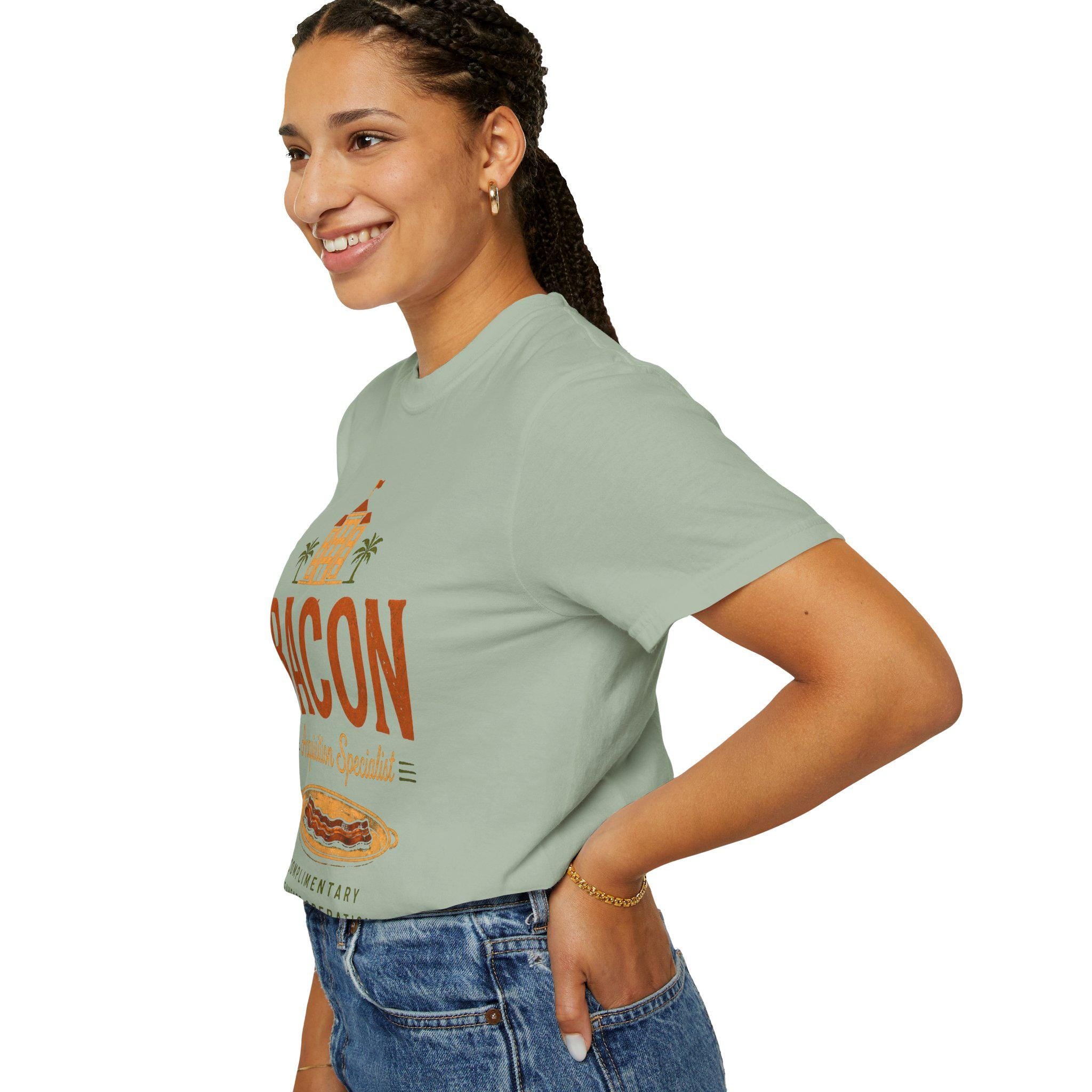 Bacon Acquisition Specialist T-Shirt | Retro Breakfast Graphic