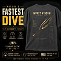 Impact Window Peregrine Falcon Shirt | Flight Deck Series | Falcon Stoop Graphic Tee