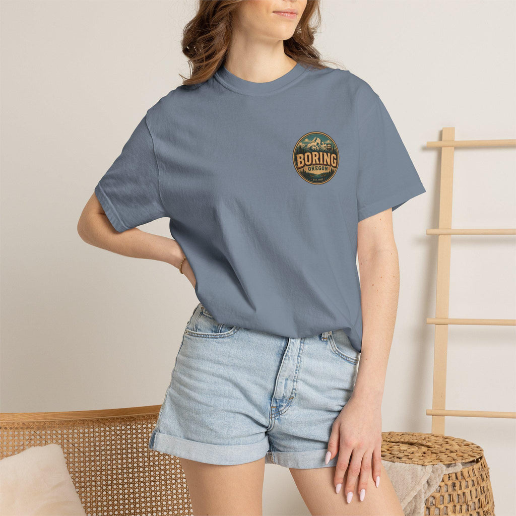 Greetings From Boring Oregon T-shirt | Retro Postcard Graphic