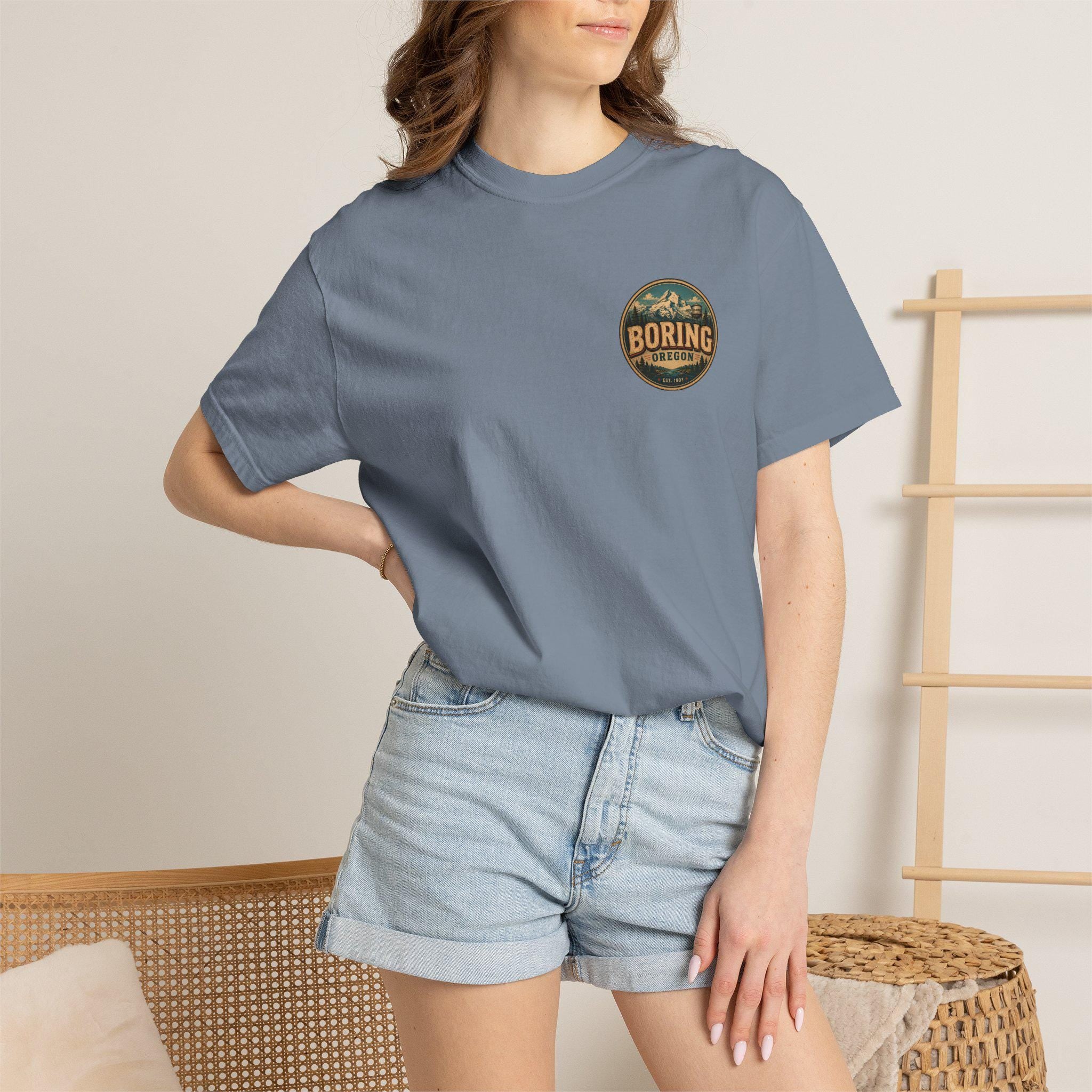 Greetings From Boring Oregon T-shirt | Retro Postcard Graphic