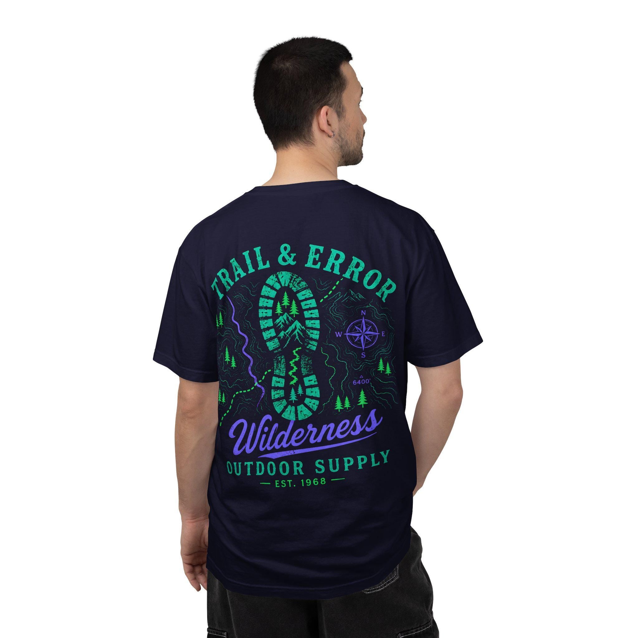 Trail & Error Wilderness Graphic Tee, Comfort Colors Hiking Shirt