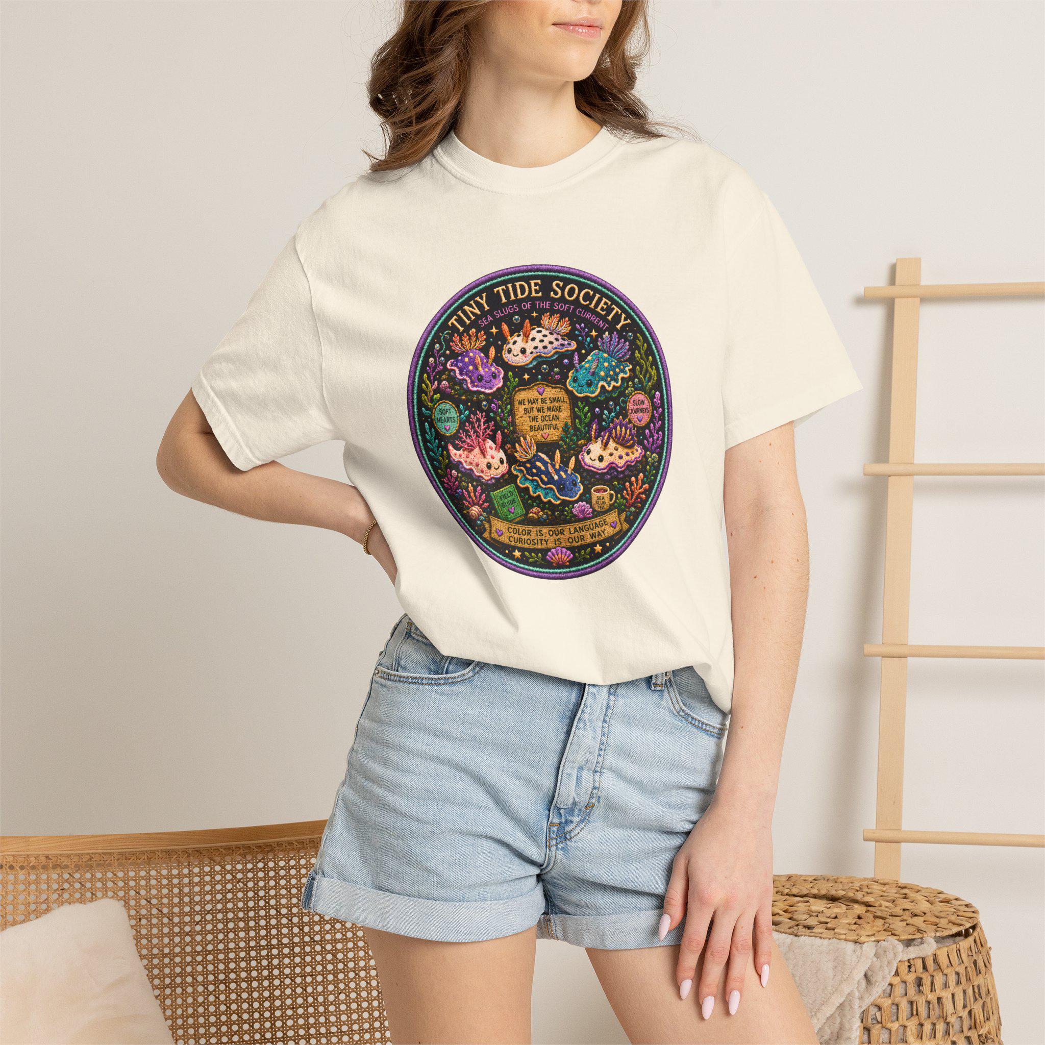 Tiny Tide Society Nudibranch Shirt, Comfort Colors Sea Slug Tee