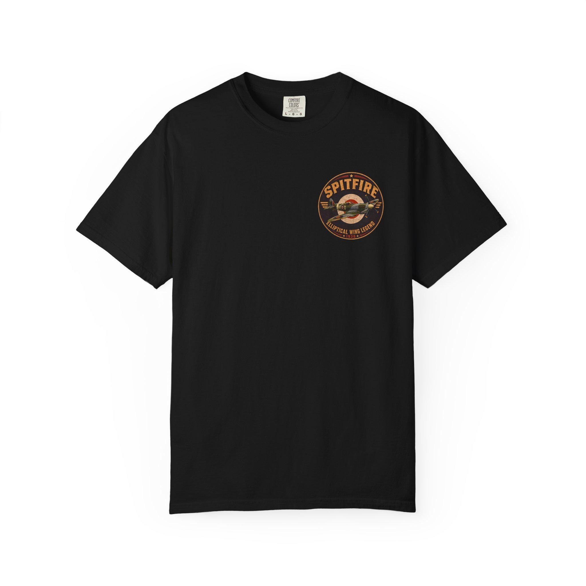 Spitfire Aircraft History T-Shirt | The Wing That Saved a Nation, WWII Plane Art