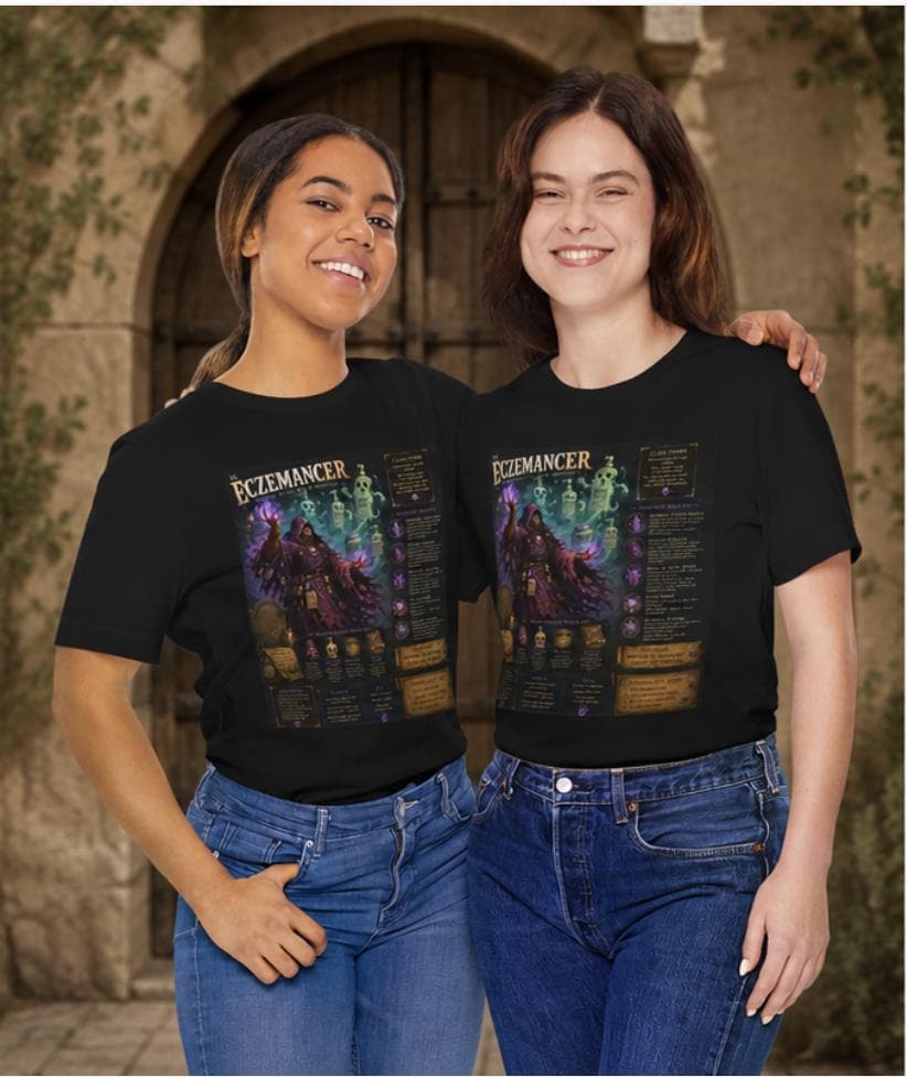 Eczemancer Dark Fantasy RPG Shirt