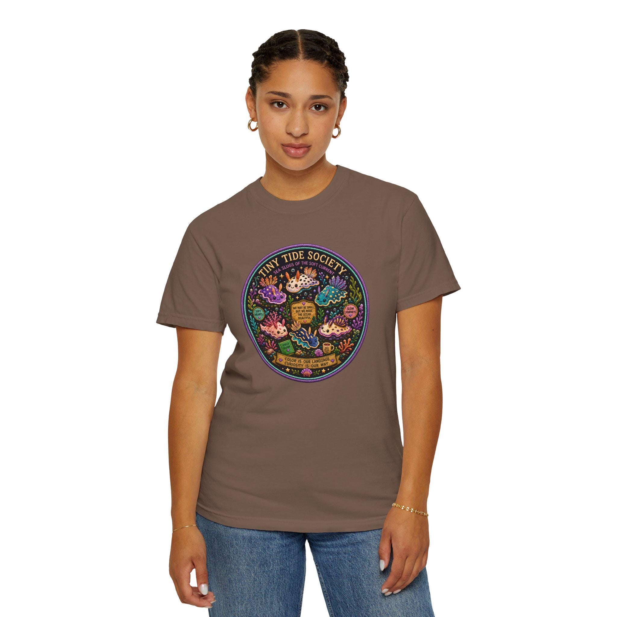 Tiny Tide Society Nudibranch Shirt, Comfort Colors Sea Slug Tee